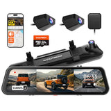 WOLFBOX G900 Tripro Bumper 3 Channel 4K Mirror Dash Cam,8MP STARVIS IMX678