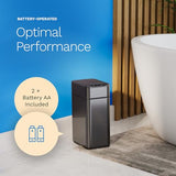 hOmeLabs 2.4 Gallon Touchless Sensor Trash Can, Automatic Retractable Butterfly Lid, Batteries Included, Space-Efficient, Easy Clean, Battery-Powered