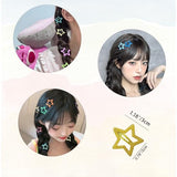 CYBAUG 60 Pcs Y2K Star Hair Clips for Girls – Cute Candy Color Hair Accessories, Star Barrettes for Everyday Wear and Parties