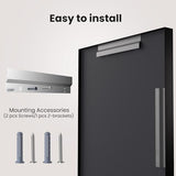 LOAAO Black Bathroom Mirror 84"X32" | Tempered Glass