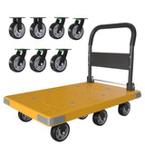 WUD Push Cart, Folding Mobile Platform Trolley,Thickened and Reinforced