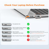 Laptop Docking Station with 2 HDMI/DP, Docking Station Dual Monitor with Power Supply 100W, 7 USB-C/A Ports