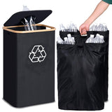 efluky Recycling Bin for Kitchen 26 Gallon, 100L Recycle Bin with 2 Removeable and Reusable Inner Bag