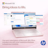 HP Ultrabook Laptop, 8GB RAM, 1.1TB Storage (1TB OneDrive + 64GB SSD), Microsoft 365 Included, Intel 2-Core | Fast, Smart