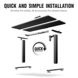 Heights Adjustable,Sit to Stand Up, Work Home Office Computer Table for Walking Pad, Wooden Desktop Desks
