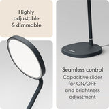 Lumie Task - 10,000 Lux Adjustable Bright Light Therapy Desk Lamp for Mood and Energy Boost and Winter Blues Relief