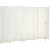 Divider, 8 Panel Folding Privacy Screen, 5.6' Tall Freestanding Wall Partition for Home Office