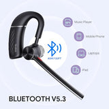 Bluetooth Headset BH71 Pro,Teams Zoom Certified,Single Ear Wireless Headset with Charging Case