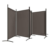 5-Panel Room Divider Anthracite 170.5"x70.9" Fabric Privacy Screen