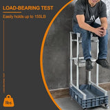 Rolling Cleaning Cart with Mop & Broom Organizer ， Convenient Storage Cart for Janitorial Supplies, Tools, and Cleaning Equipment