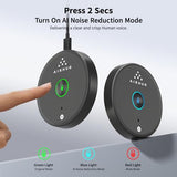 AIRHUG USB Microphone No Speaker,Desktop Computer Mic, Mute Button with LED Indicator,AI Noise Reduction,Plug & Play Omnidirectional