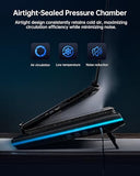 V12 Ultra Laptop Cooling Pad with Smart Software Control, RGB Gaming Laptop Fan Cooler Stand, 5.5" Turbo Fan