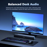 Computer Speakers for Desktop PC, 20W HiFi Stereo PC Soundbar with Bluetooth 5.3 & 3.5mm AUX