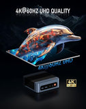 BOSGAME E5 11 Pro Mini PC, AMD Ryzen 5300U 4C/ 8T, Business Home Office PC