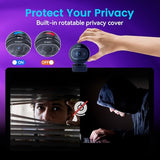 S600 4K Webcam for Streaming - Sony 1/2.55'' Sensor, PDAF Autofocus, 1080P@60FPS, 2 Noise Reduction Mics, Built-in Privacy Cover, 73° FOV