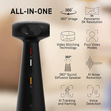 Panoramic 360-Degree Conference Camera, USB-C Plug'n'Play, Multiple AI Mode, w/Speaker