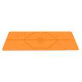 Liforme Gratitude Yoga Mat - Patented Alignment System, Warrior-like Grip, Non-slip, Eco-friendly, sweat-resistant, Long, Wide and Thick - Gratitude Special Edition (Orange) LIFORME
