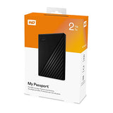 WD My Passport 2 TB Portable Hard Drive - External