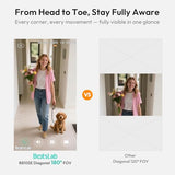 2K Doorbell Camera Wireless with Head-to-Toe View, No Monthly Fee, Video Doorbell with 2-Way Audio