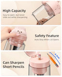 Zmol Electric Pencil Sharpener, Pink Bunny Pencil Sharpener for Colored Pencils, Auto in & Out