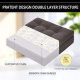 HAVARGO Recliner Cushions for Elderly, 20x20x5 Inch Thick Chair Cushion Patent Design Soft Tufted Dual Layer Booster