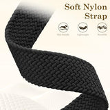 Magnetic Braided Infinity Loops Band Compatible with Apple Watch Bands Women 41mm 40mm 38mm 42mm, Stretchy Nylon Elastic Sport Replacement Strap Wristband for iWatch Series 11 10 9 8 7 6 5 4 SE 3 2 1