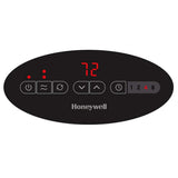Honeywell Digital Ceramic Tower Heater, 1500 Watt, Oscillating Ceramic Space Heater with Thermostat, Two Heat Settings, Medium Room, Black