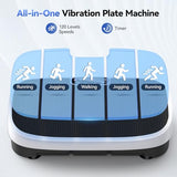 HTM Vibration Plate Exercise Machine - 330lbs Weight Capacity, 120 Speed Levels, Full Body Workout Shake Board