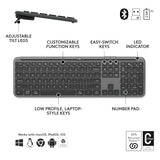 Logitech Signature Slim MK955 for Business Wireless Keyboard and Mouse Combo, Quiet Typing, Secure Receiver, Bluetooth, Globally Certified, Windows/Mac/Chrome/Linux - Graphite