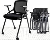 Office Chair Foldable Desk Chair Mesh Back and Arms for Conference Meeting Guest Reception Home Office