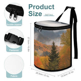 YHNNH Car Trash Can Autumn Foliage Mountains Car Trash Bag with Cover