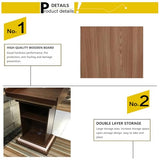 Podium Stand Wood, Solid Wood White Podium Pulpit for Church, Church Lecterns & Podiums with Tilted Desktop