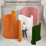 Folding Room Divider Partition - Retractable Paper Privacy Screen for Indoor Use