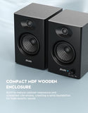 60W Computer Speakers for Music and Gaming, Active Bluetooth 5.3, Stereo 2.0 Speakers for Desktop PC or Laptop