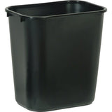 Rubbermaid Commercial Products Wastebasket Small 13QT/3.25 GAL, for Home/Office/Under Desk, Black (FG295500BLA), Pack of 4