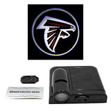 Sporticulture NFL American Football Atlanta Falcons - Car Door Lights Logo Shadow Display - Car Accessories with One Team Logo Slide - Compatible for Most Car Models - Battery Powered, 2.5” x 2.5”