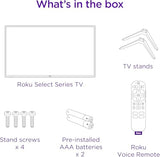 Smart TV – 32-Inch Select Series 720p HD RokuTV with Roku Voice Remote, Bright Picture Roku