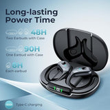Active Noise Cancelling Earbuds Wireless Bluetooth Headphones Ear Buds 90Hrs Playback Stereo Bass Earphones