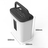 ZSRUIKJN Shredder 12L Small Portable Class 4 Confidential Granular Paper Office Supplies
