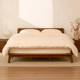 FLEXISPOT Hako G1 Queen Solid Wood Platform Bed with Tool-Free Assembly