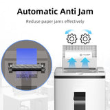200-Sheet Auto Feed Paper Shredder with Wheels – Heavy Duty Cross-Cut Shredder for Home & Office