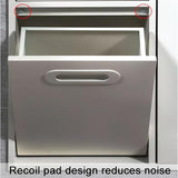 This Waterproof Recessed Bathroom with Built-in Trash Can, Stainless
