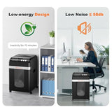 Bonsaii 200-Sheet Auto-Feed Paper Shredders for Office Use, Heavy Duty 8.1-Gal Large Shredder