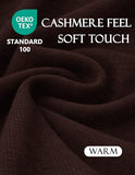 PULI Women's Elegant Shawl Wraps Soft Open Front Poncho Sweater for Spring Fall Winter caramel