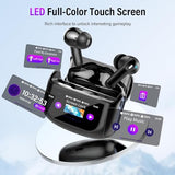 Wireless Earbuds, Bluetooth 5.4 Headphones with Multifunctional Touch Screen