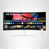 LG 34SR60QC-W 34-inch QHD (3440x1440) Curved Smart Monitor with Streaming