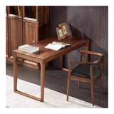 zhongxlla Standing Desk, Modern Black Walnut Desk Study Writing Table
