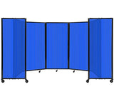 Versare Polycarbonate Room Divider 360 Portable Wall Partition | Freestanding Office Dividers | Locking Wheels | Privacy Screen Panels