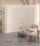 This Portable Folding Privacy Screen 197x17x110in Temporary Room Divider