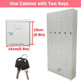 Mobile Phone Locker Box - 40 Door Steel Cell Phone Storage Cabinet with Locks and Keys for Office